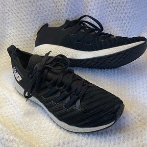 Black New Balance Fresh Foam sneakers, size 8.